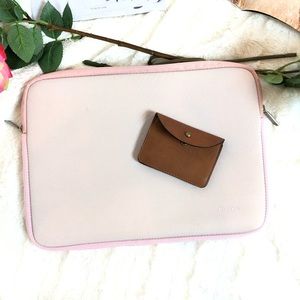 Water Repellent Neoprene Laptop Sleeve, Baby Pink